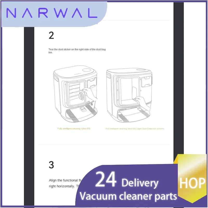 Hop NARWAL Sweeper-Ground Stain Removal and Maintenance Set 【original Xiaoyao 001/Xiaoyao 001Max/J5/J5X】 - 4