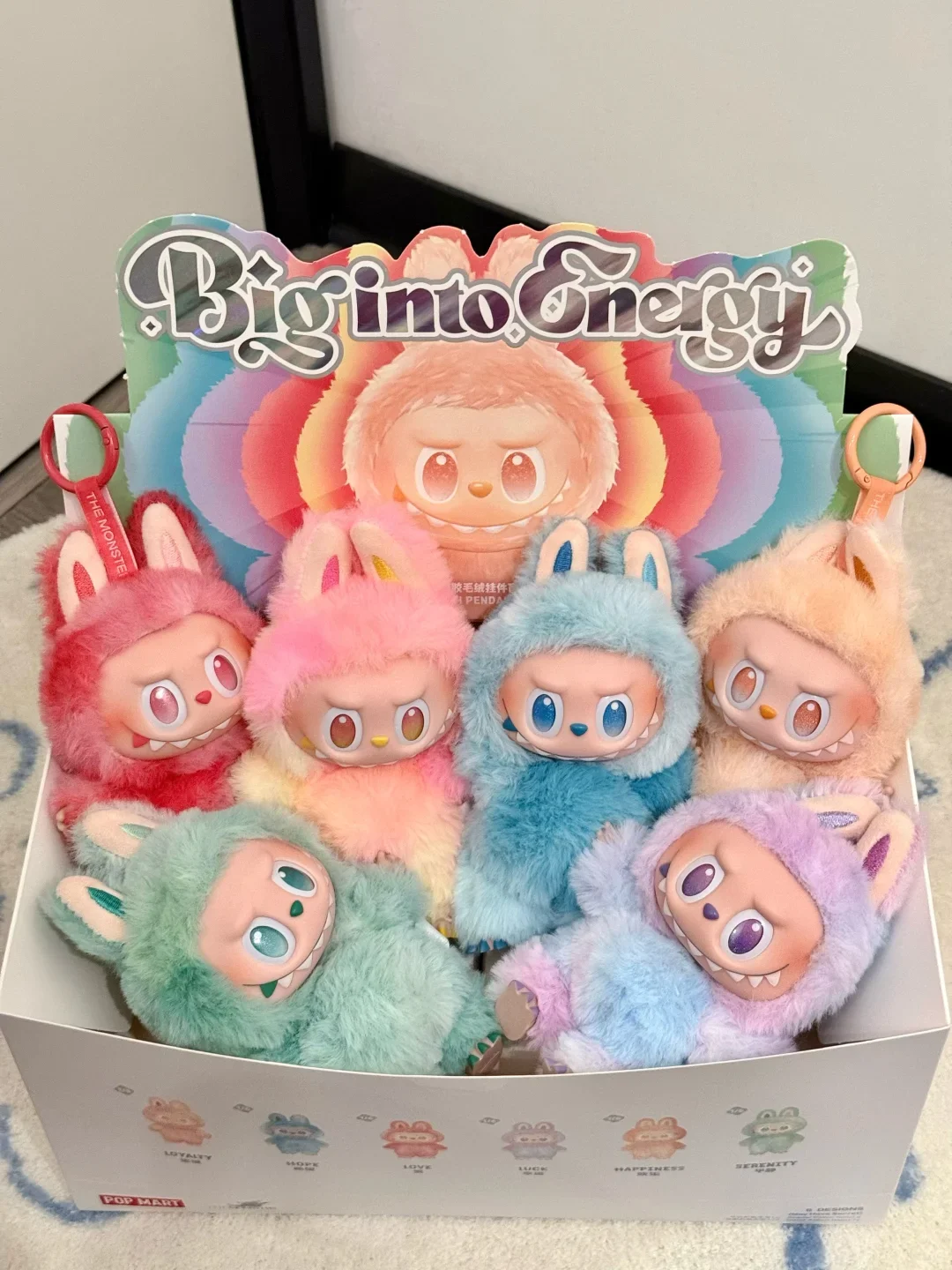 POPMART Labubu The Monsters Big Into Energy Series Vinyl Plush Pendant Blind Box Doll Decoration Gift Pendant Mystery Box