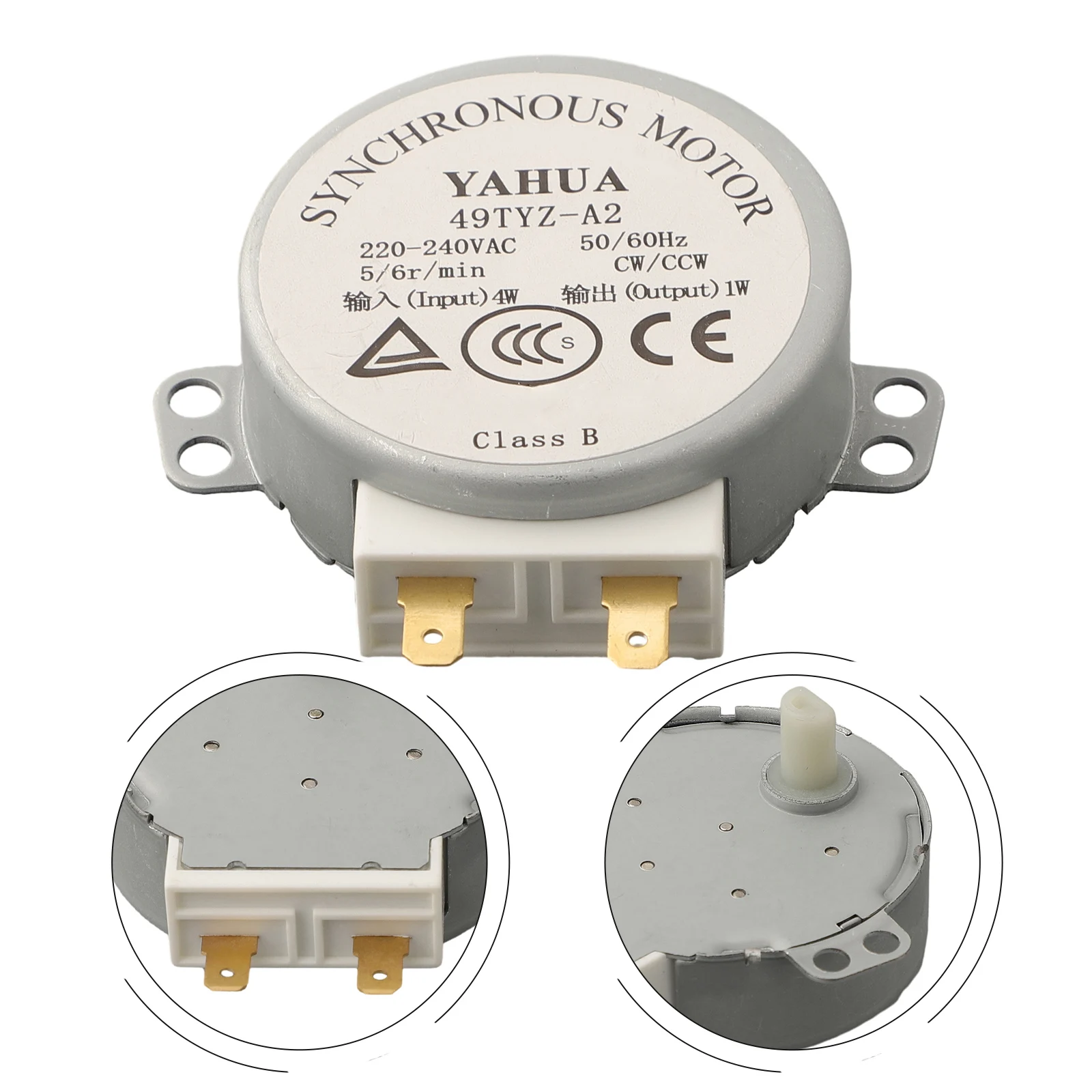 Microwave Oven Synchronous Motor Turntable Backup Motor Compatible With AC 220-240V Models 5-6 Rpm 4W 49TVZ-A2 50/60Hz