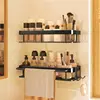Living shelving sucker type toilet toilet washroom washing station wall hanging wall kitchen bathroom storage free from punching 4