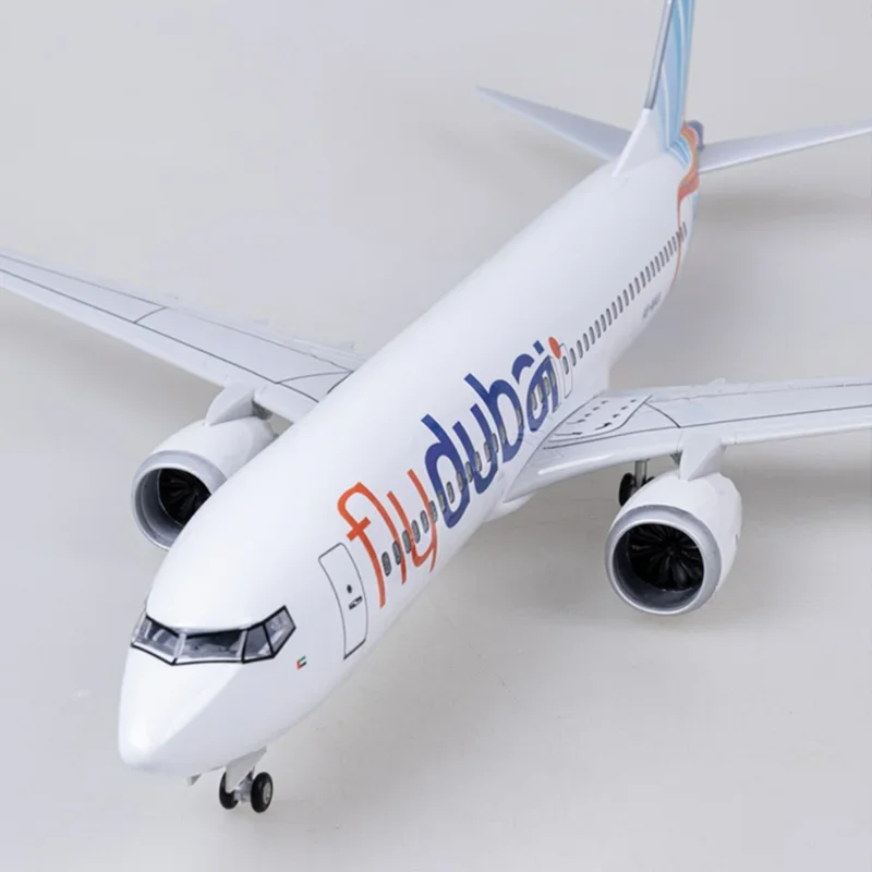 1/85 Scale 47CM Airplane 737MAX B737 MAX Aircraft Fly Dubai