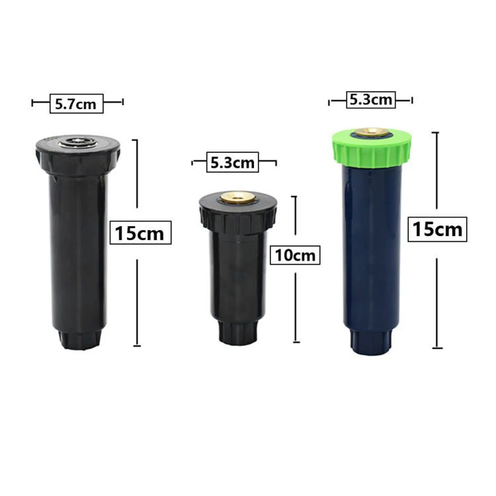 Garden Sprinkler Irrigation Sprinklers Garden Irrigation Nozzle Garden Sprayer Nozzles 90-360 Degree Popup Sprinkler Adjustable Lawn Watering Sprinkler Head