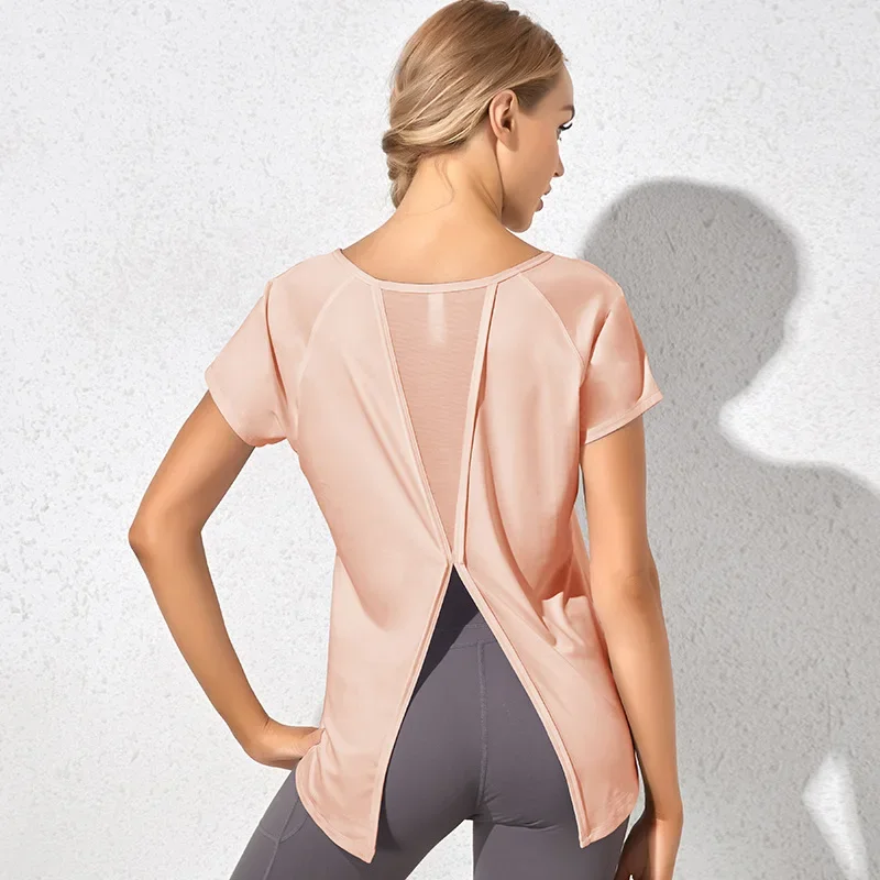 Saashi Women's Light-Fit Yoga Top, a Quick-Drying T-shirt for Fitness