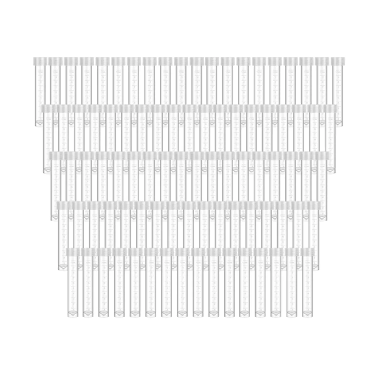 

100 шт., 10 мл пластиковые пробирки с крышками