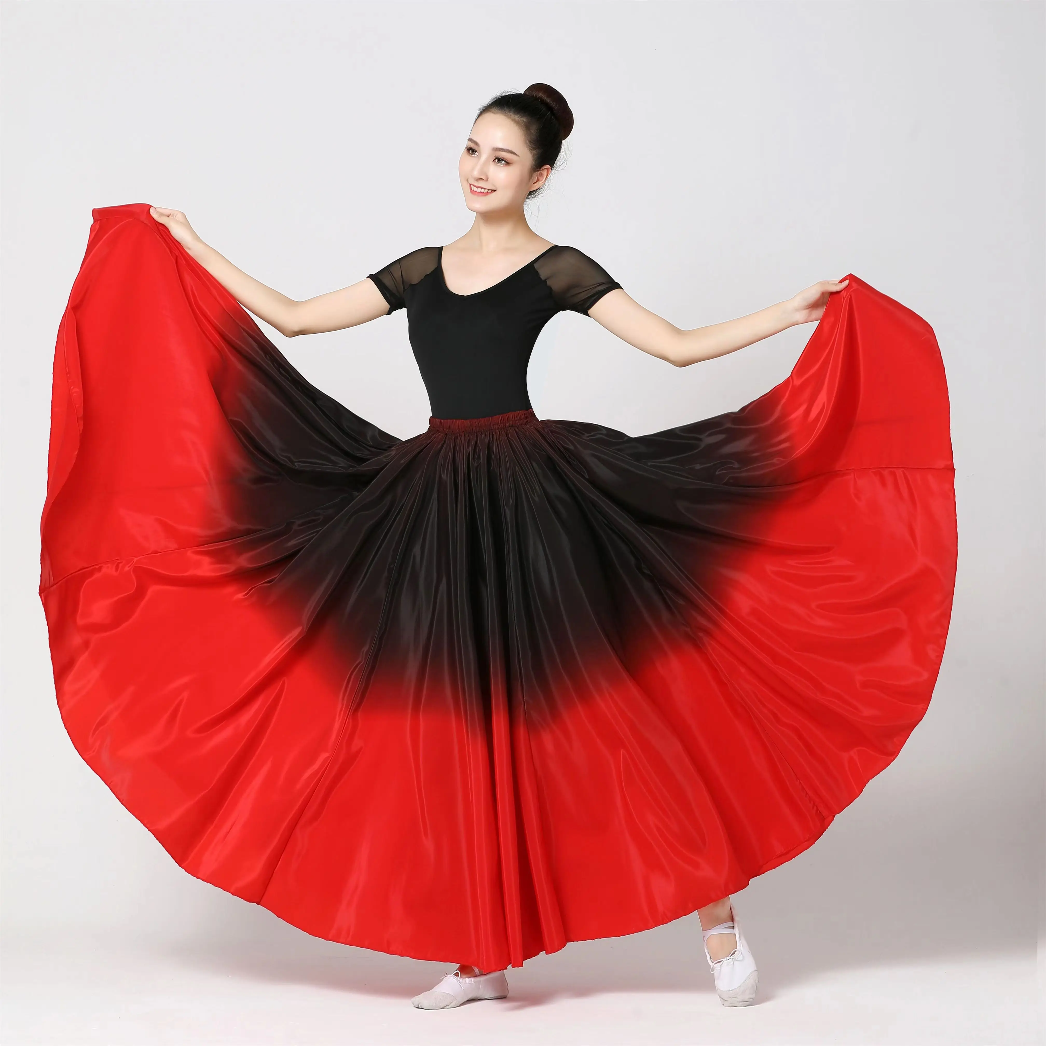 Buy Belly Dance Skirt for Women Belly Dancing Costume Flamenco Maxi Full  Tribal ATS 25 Yard Skirts 720 Degree Satin Online at desertcartINDIA
