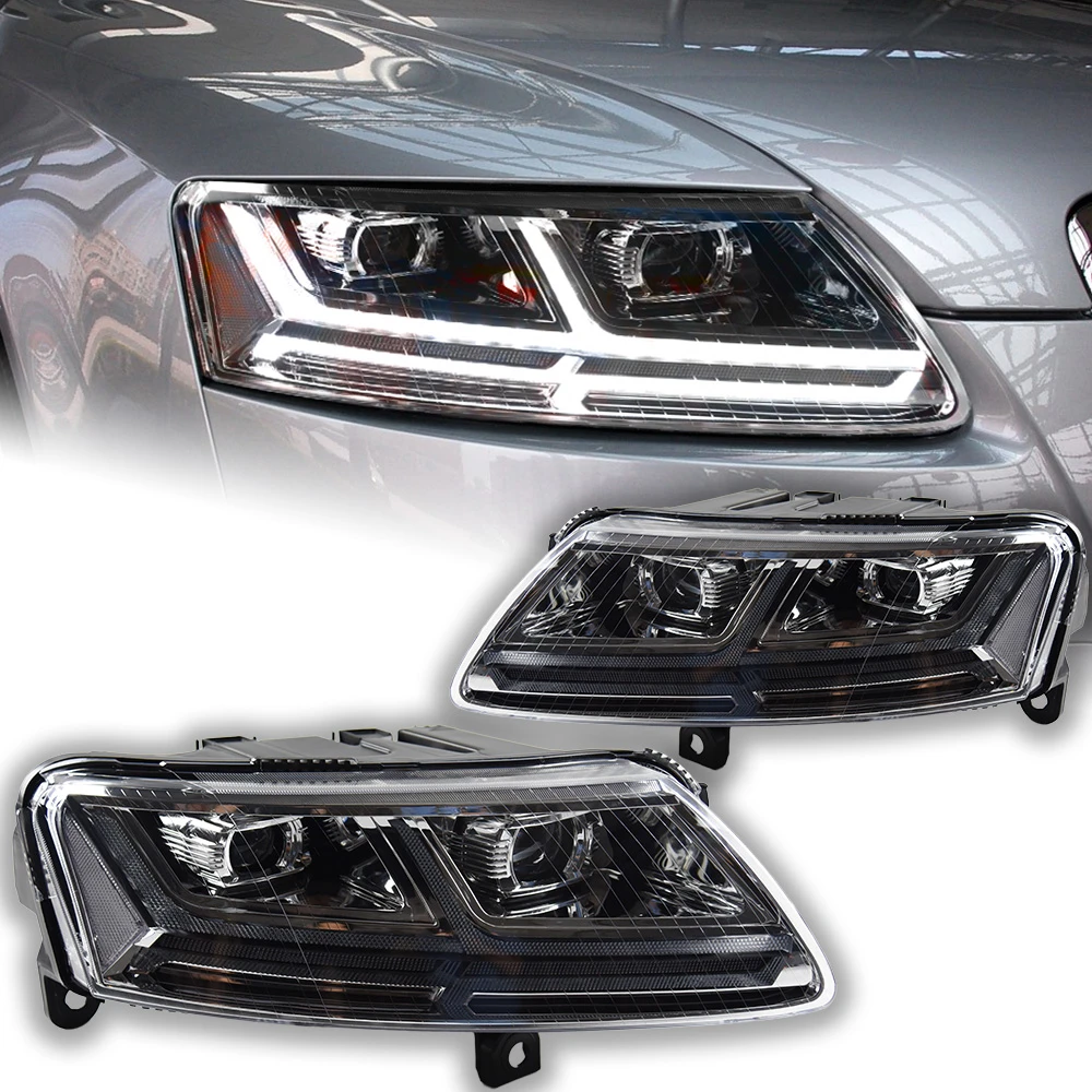 Akd Car Styling For Audi A6 Headlights 20052011 A6 C5 C6 Led Headlight Dynamic Signal Animation