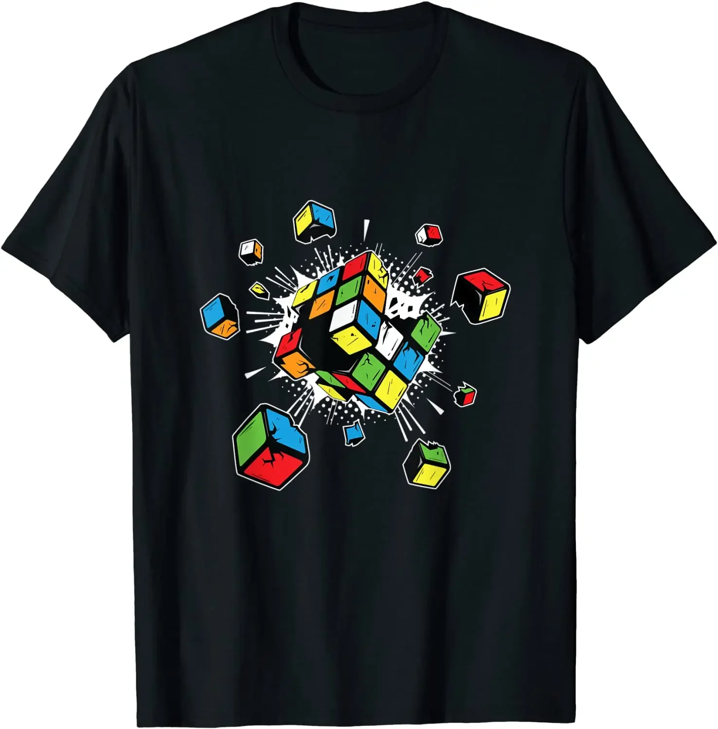 

Рубашка Rubix Rubiks Rubics Cube, подарок для детей, футболка из модала, повседневные топы унисекс, летняя свободная футболка для отдыха, подарок для мальчиков и девочек