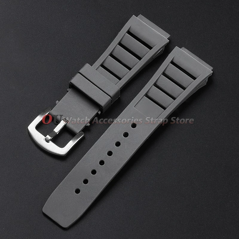 Durable Waterproof Silicone Sports Watch Strap - Versatile Rubber Bracelet