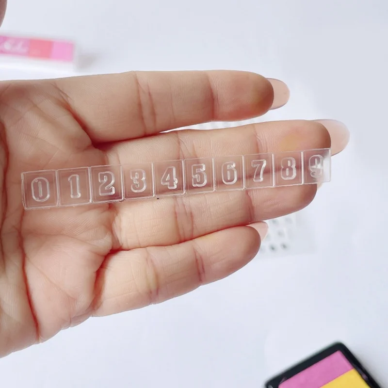 투명 실리콘 영숫자 씰 완제품 씰 DIY 스크랩북 매거진 씰 학생 씰