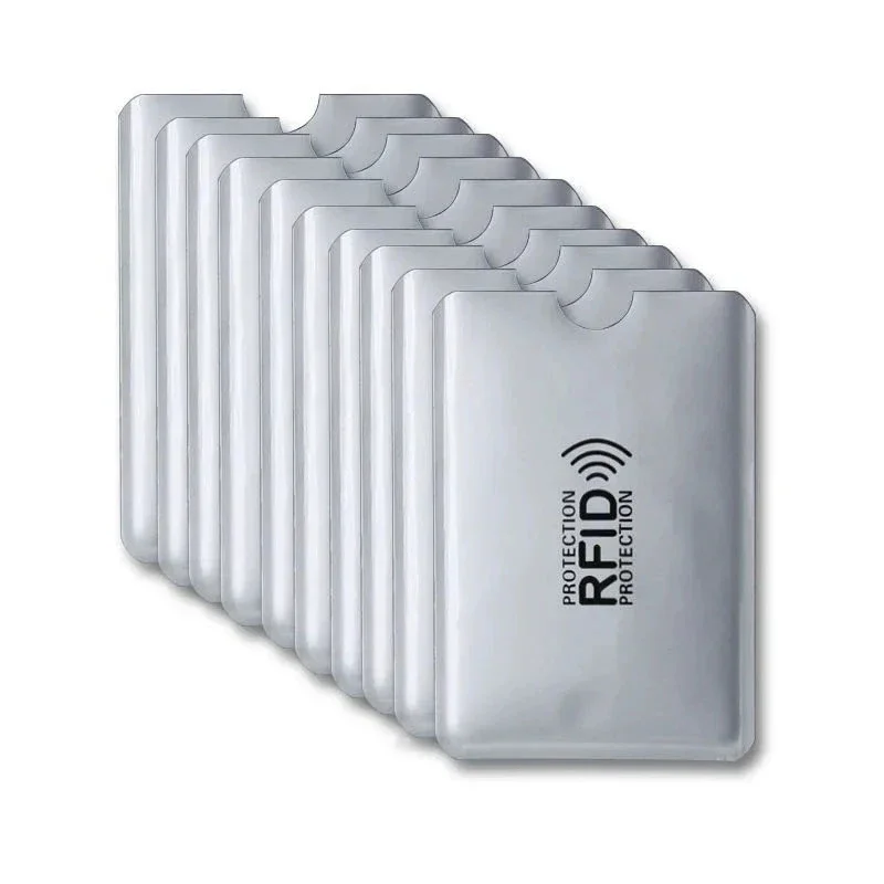 16Pcs 도난 방지 카드 커버 자기장 방지 보호 커버 RFID 카드 커버 자기장 방지 차폐 신호