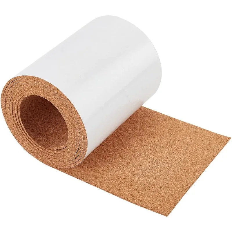cork board 98x6 Inch Self-Adhesive Cork Roll 1/8inch Thick Backed Cork Boards Mat for Wall Furnitures Party