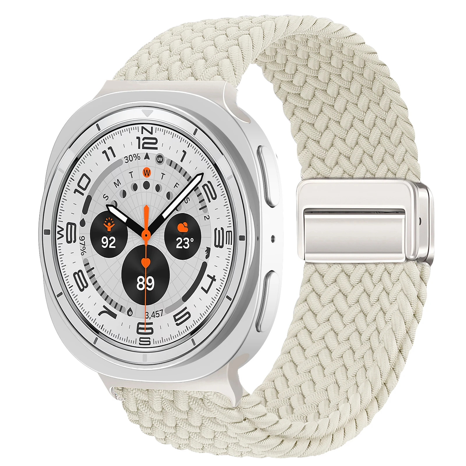 Magnetic Braided Nylon Watch Band Bracelet - Universal Fit