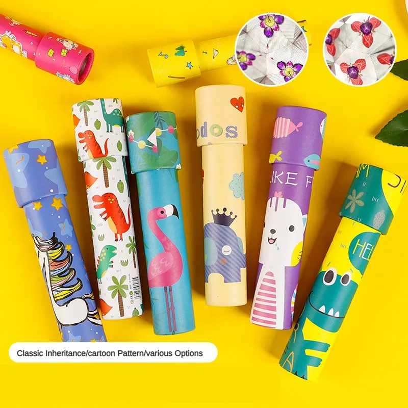 Children Toys Kaleidoscope Telescope Rotated Adjusted