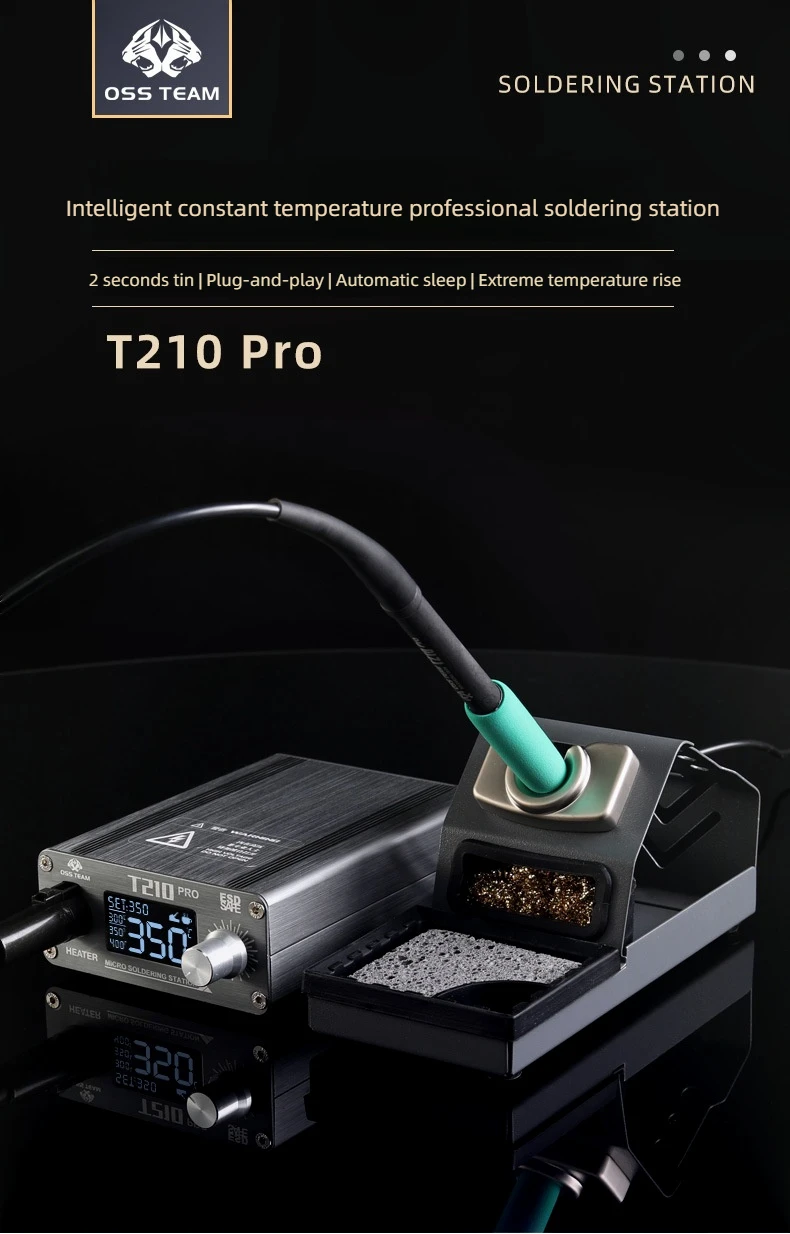 T210Pro Soldering Station 75W LCD Digital display for Precision repair mobile ph