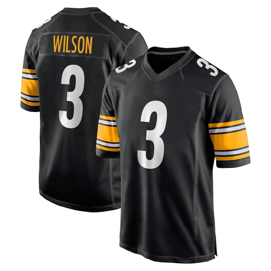 thumbnail image 1 of Camisetas de fútbol bordadas de Pittsburgh personalizadas para hombres, mujeres y jóvenes Watt Pickens Fields Wilson Shirts, 1 of 5