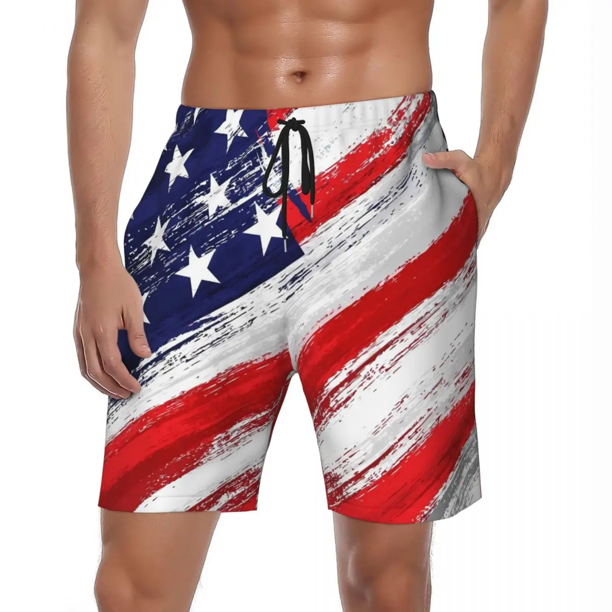 

Summer Board Shorts Male USA UK National Flag Sportswear 3D Print Board Short Pants Hawaii Quick Dry Swimming Trunks Plus Size