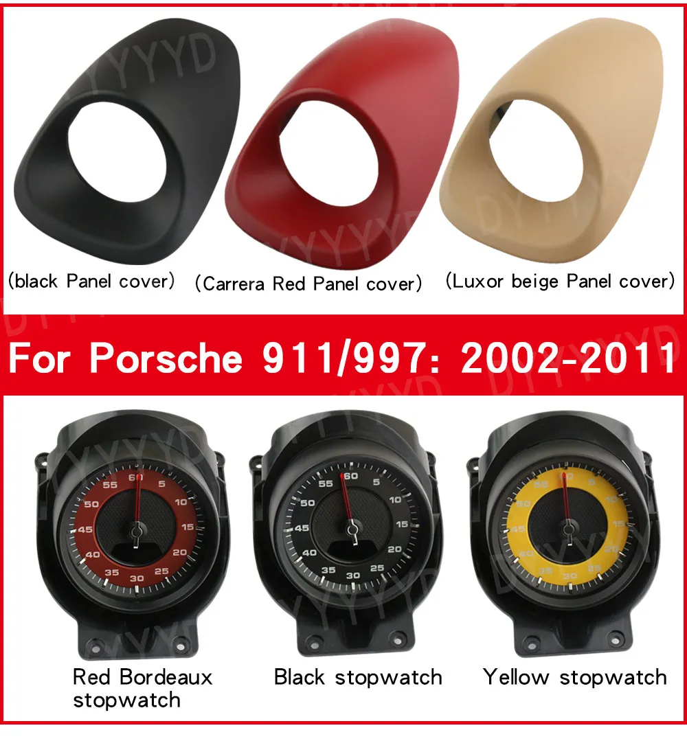 For Porsche 911 Carrera GTS 4 MT 997 Stopwatch clock Targa 4S Turbo Cabriolet Sp