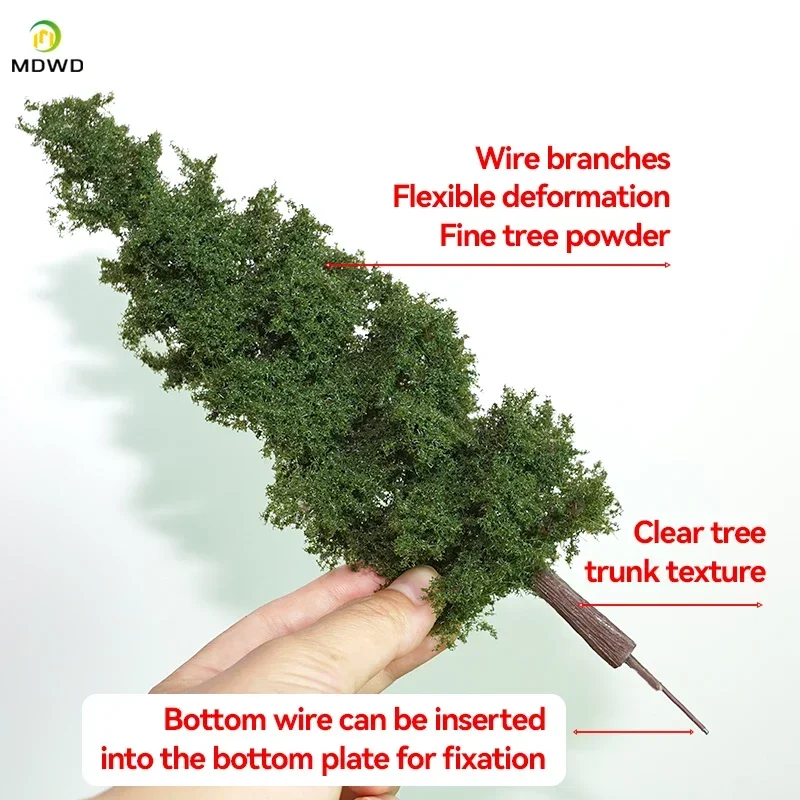 14/21cm Model Train Layout Wire Tree Model Simulation Tree Military Sand Table Material Handmade Diy Landscape Model Tree