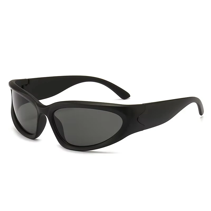 Outdoor Motorcycle European And American One-Piece Windproof Dazzling Sunglasses Ultra-Light Driving Uv Protection driving glasses sports sunglasses