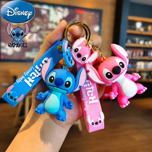 6pcs/Lot New Disney Lilo & Stitch Keychains for Girls Gift Boys Angel Stitch  Key Chains Mini Dolls Kid Key Ring Car Bag Charm - AliExpress