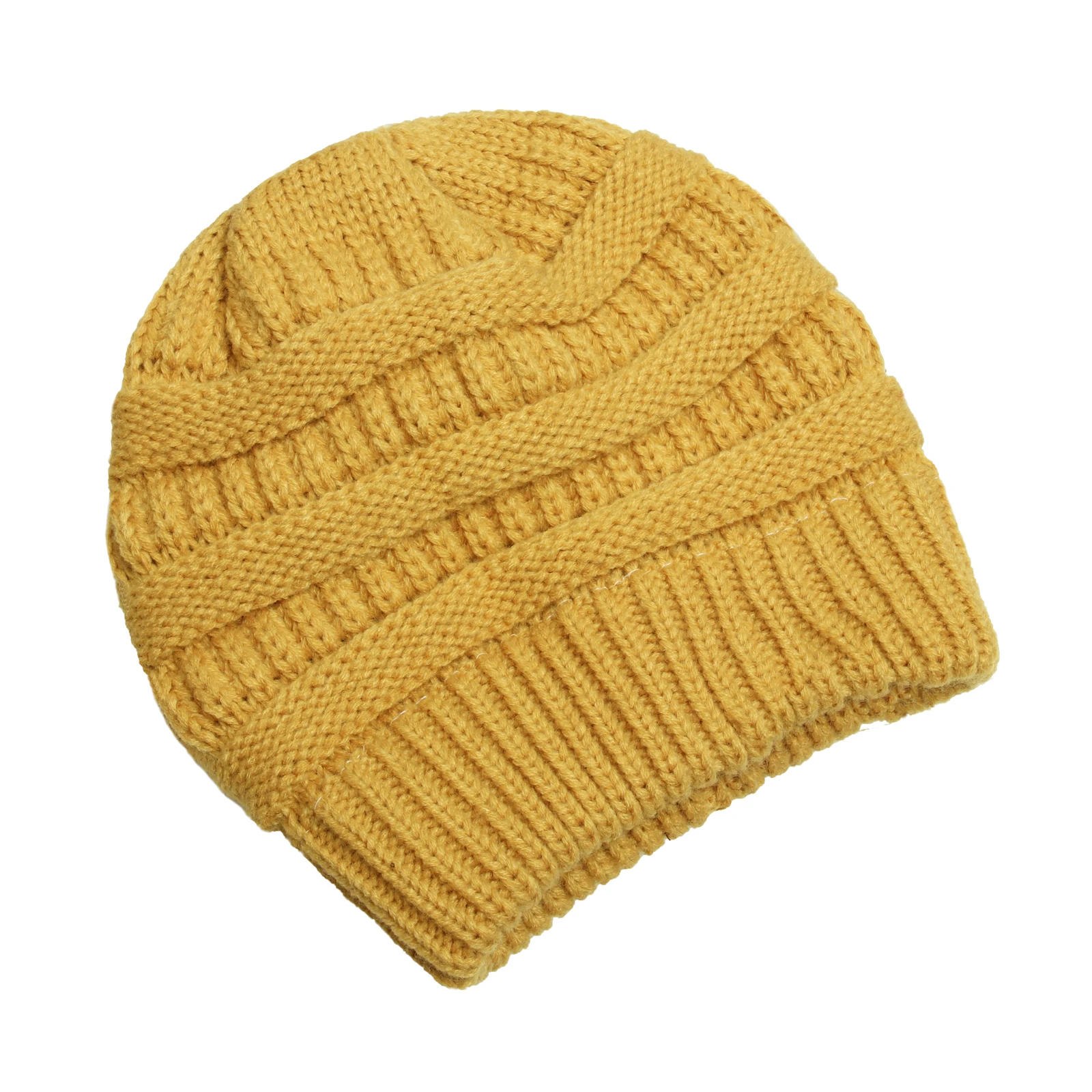 25 Color Solid Beanies Women Knitted Beanie Hat Fashion Autumn Winter Warm Hats Skullies Wool Cap for Women Wholesale 3