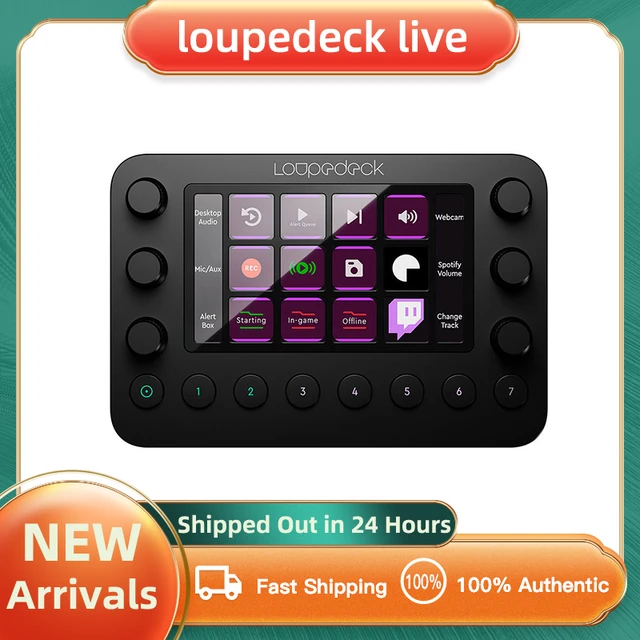 Loupedeck Live–the Custom Console For Live Streaming,photo And Video  Editing With Customizable Buttons,dials And Led Touchscreen - Auxiliary  Devices - AliExpress
