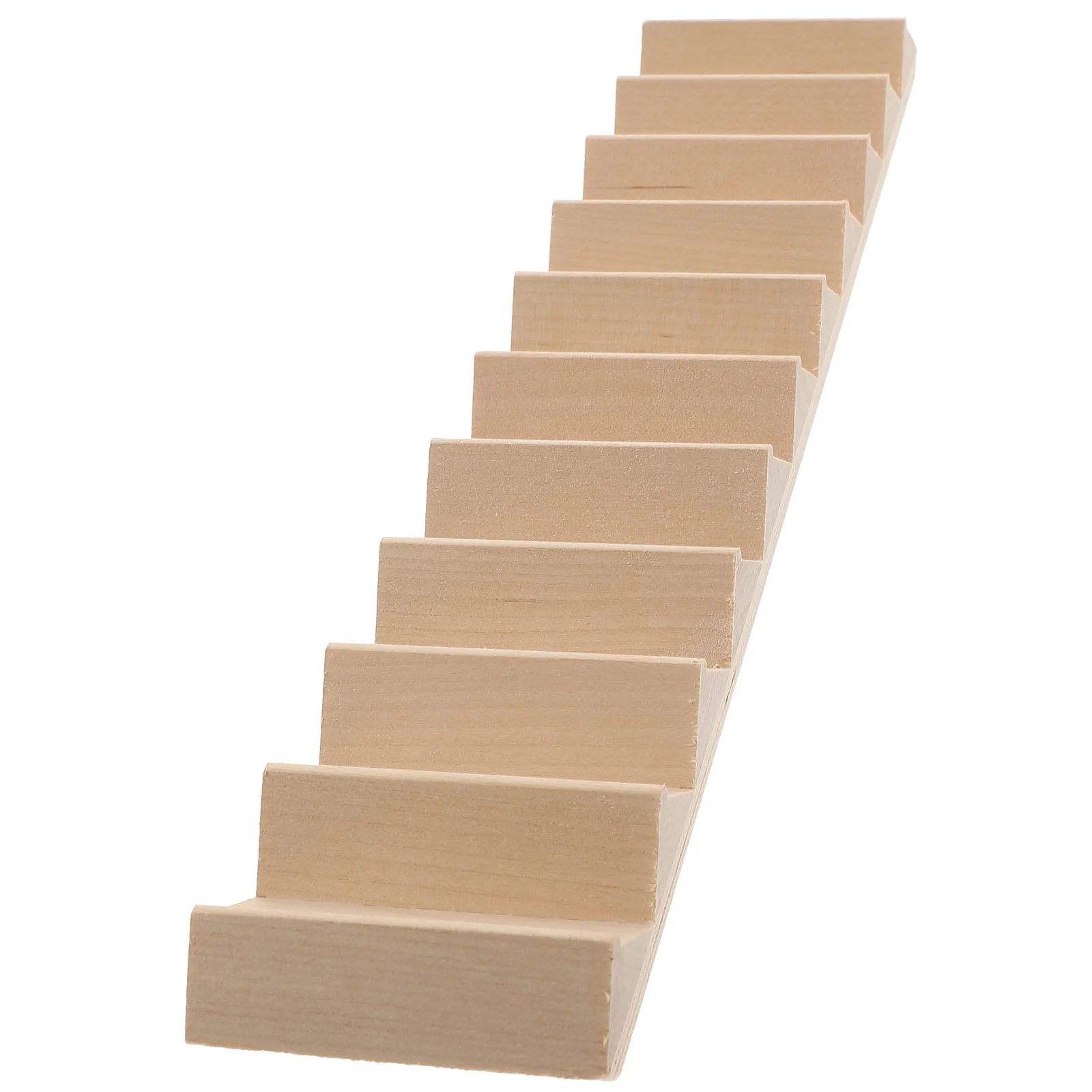 

1 12 Scale Stairs Miniature Stairs Wooden Steps Model DIY Wood Staircase Without Armrest for Landscape Decor