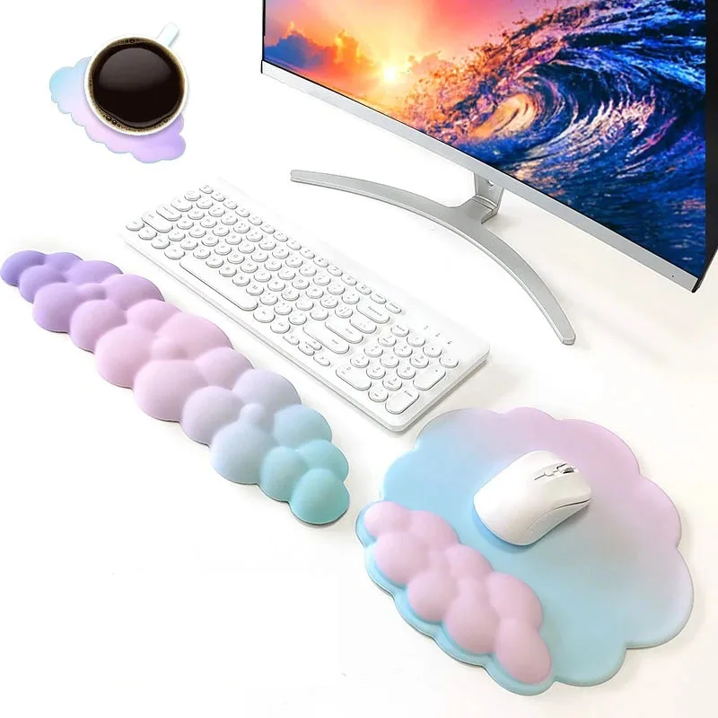 

Keyboard Mouse Wrist Rest High Density Memory Foam Typing Gaming Men's and Women's Wind Foam Cortex Memory Cotton Palm Support