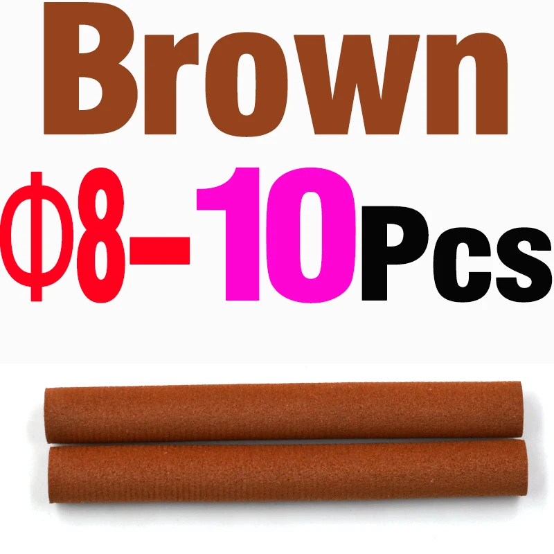8mm 10Pcs Brown