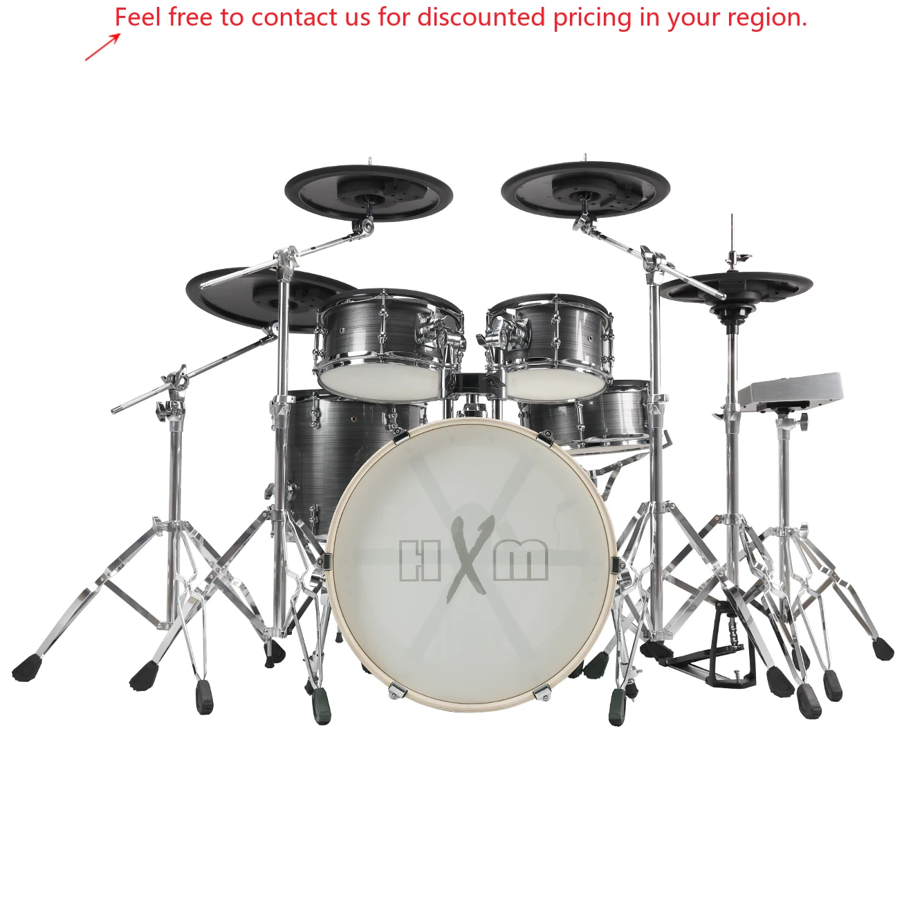 HXM XD-2000-KM Acoustic Feeling Electronic Drum Set Factory Direct Sales Drum Electric Drum Set Professional
