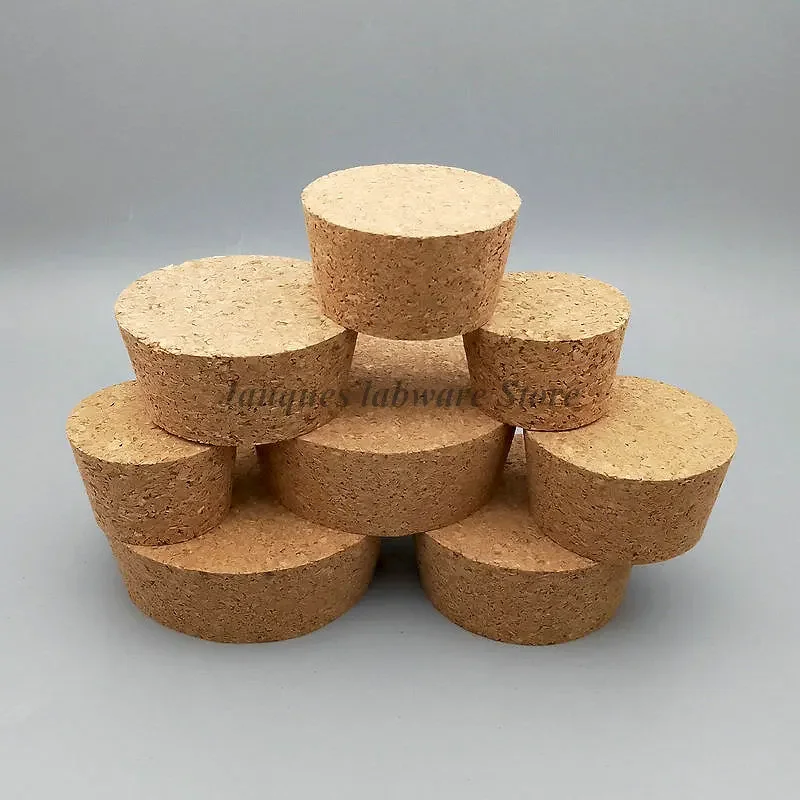Lab big size Top diameter 51mm to 105mm Wood Cork cap Thermos bottle stopper Essential Oil Pudding Glass Bottle Lid lab bottle stopper 2pcs/lot