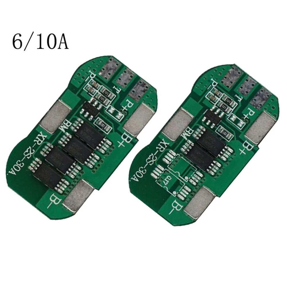 BMS 2S 7.4V 6A/10ALi-ion Lithium Battery Charge Discharge Protection Board PCB Power Tool Accessories bms 2s lithium battery charge protection board 18650 equalizer balanced bms charging pcb module overcharge 3 2v 3 65v 3 7v 4 2v