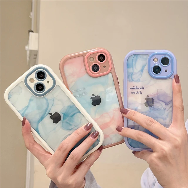 Funda dura transparente a prueba de golpes para iPhone, protector de lente  de cámara de lujo, cubierta suave transparente para iPhone 13, 14, 12 Pro  Max, 11, 15, X, XR, 7, 8 Plus - AliExpress