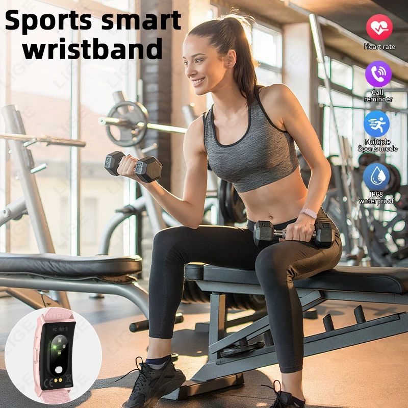 LIGE No Screen Smart Watch Men's Sports Outdoors Fitness Heart Rate Monitor IP68 Waterproof New Smartwatch For Andrio IOS 2026