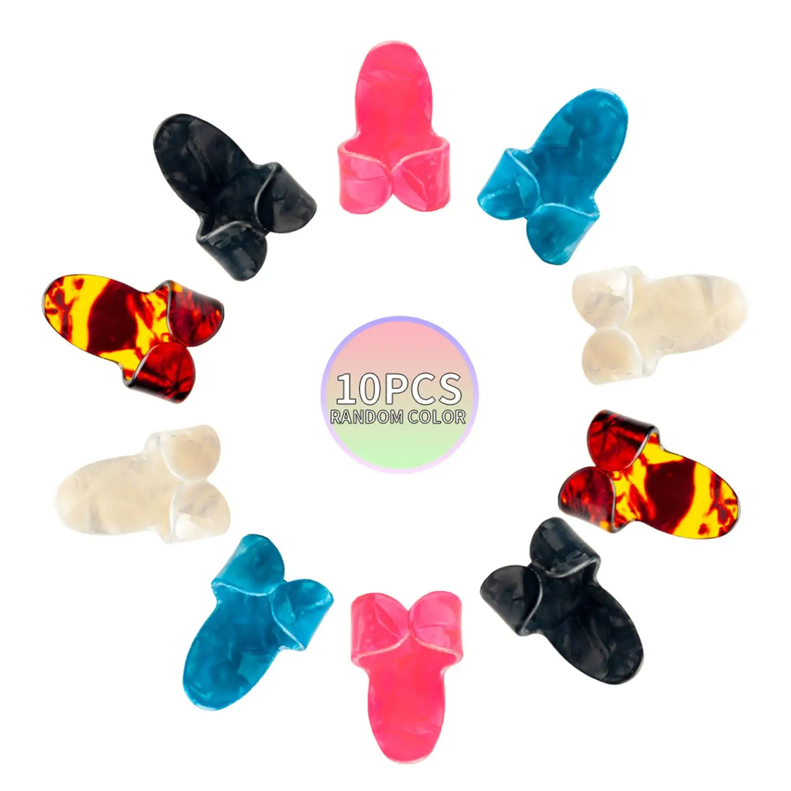 10x Guitar Finger Pick Thumb Finger Picks for Electric Guitar Banjo Ukulele,