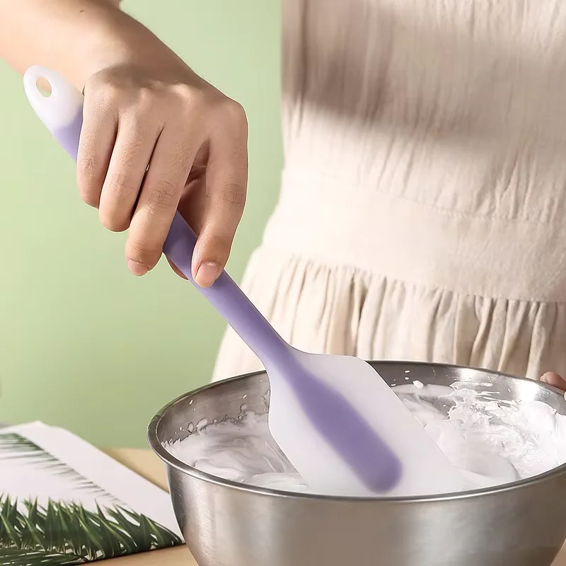 Silicone cake scraper translucent non-stick cake cream spatula kitchen cooking pastry scraper mold brush tool baking accessories