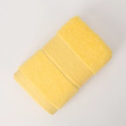 Premium Egyptian Cotton Hand Towels - Ultra - Absorbent Spa Collection, 35x75 Inch - 1pc (Yellow)