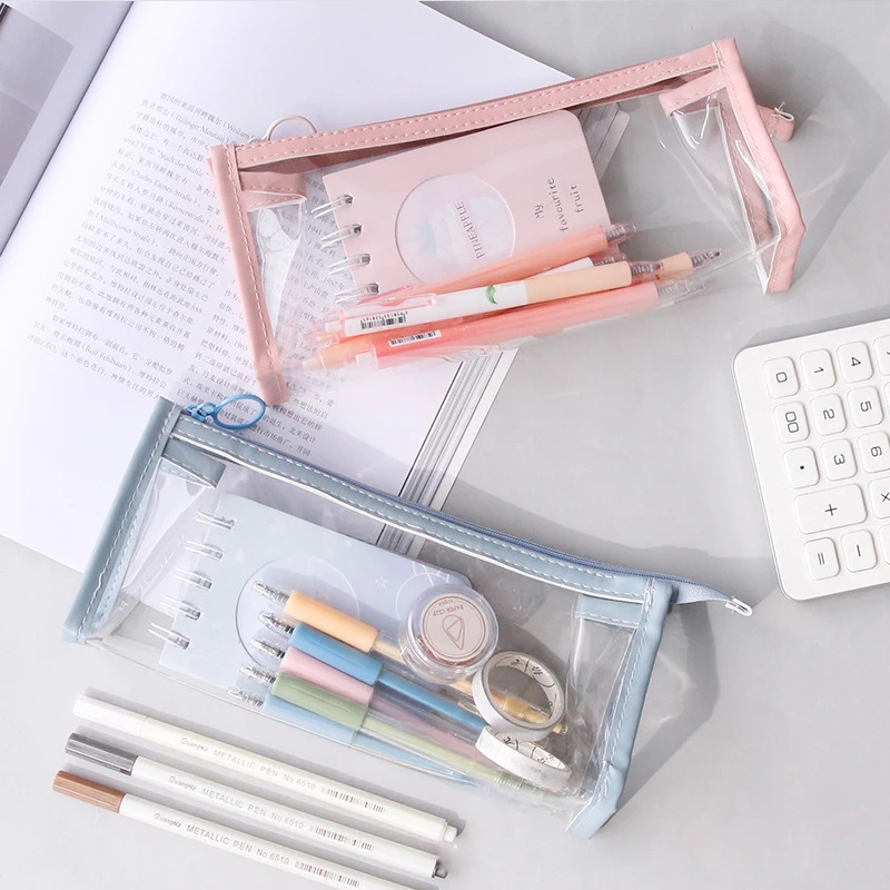 Waterproof PVC Pencil Case Large Capacity Stationery Storage