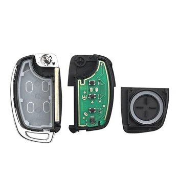 5X Chiave telecomando per Hyundai Remote Key Fob 3 BTN 433Mhz ID46 Chip per Hyundai New IX35 IX25 IX45 Santa Fe - KEYYOU 5X per Hyundai Remote Key Fob 3 BTN 433Mhz ID46 Chip per Hyundai New