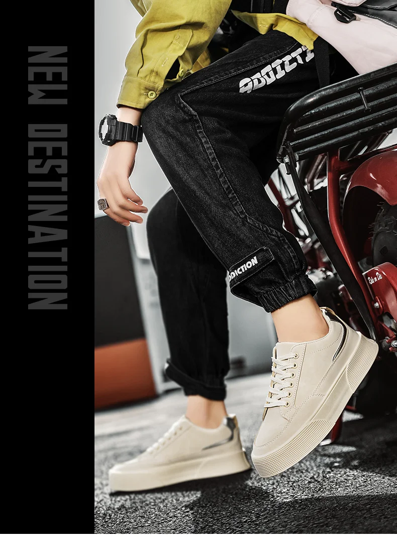 Scarpe casual da uomo, scarpe bianche leggere, scarpe da tavola traspiranti alla moda, scarpe da tennis leggere, scarpe sportive da esterno, scarpe da tavola_voghion.com