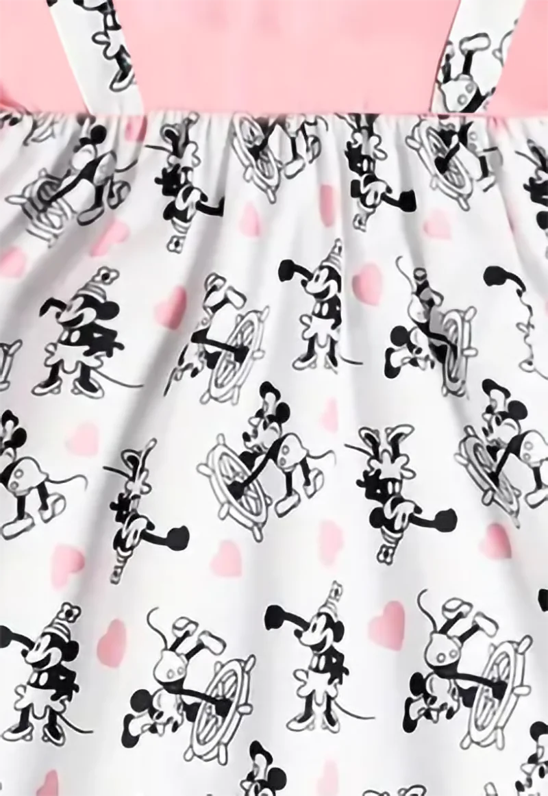 Pink Casual Minnie Dress 5