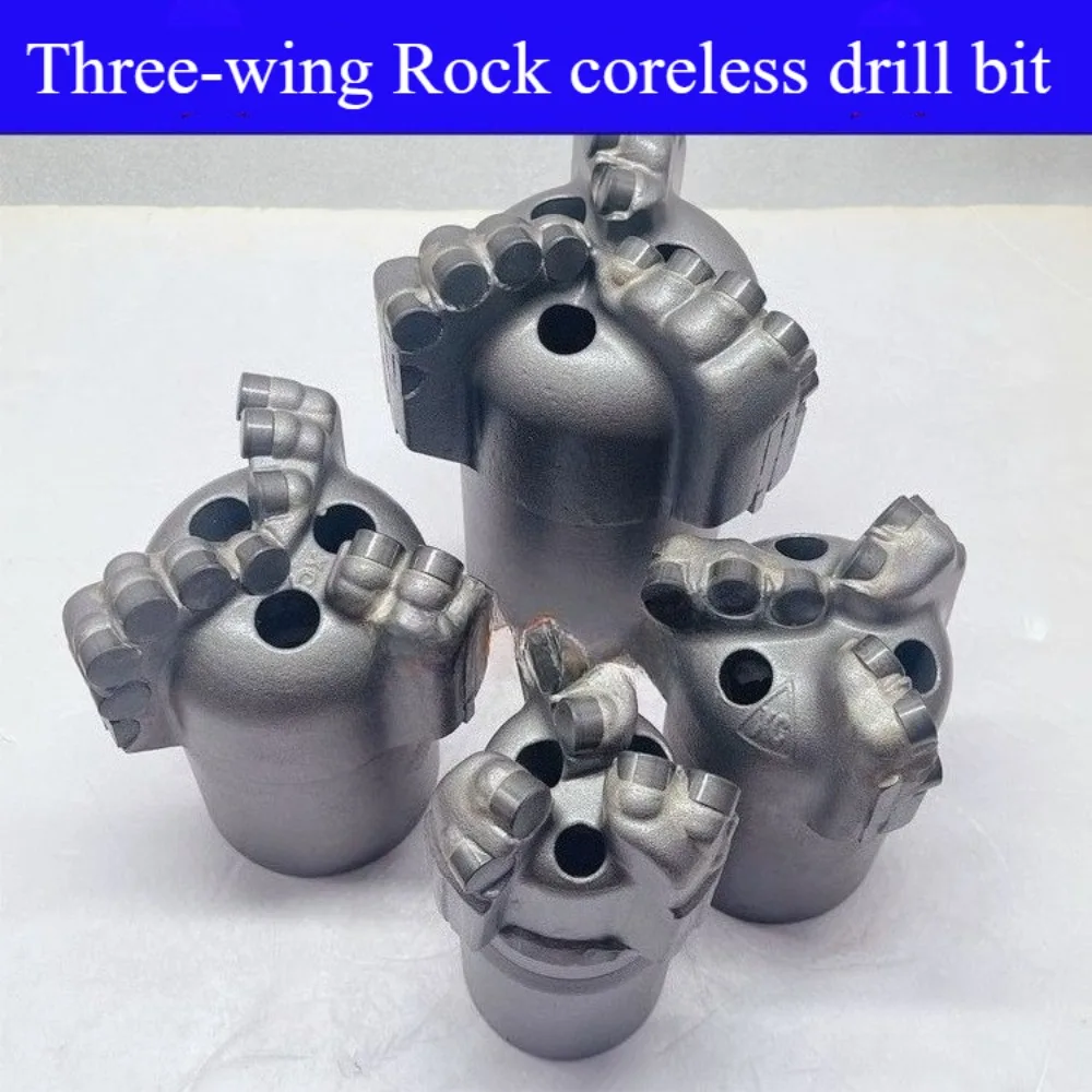 삼날 무심형 암석 코어리스 드릴 비트 (수중 시추 및 지열 히트 펌프용)