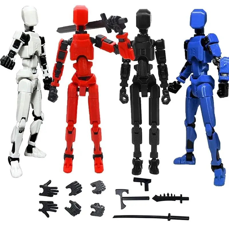 2025 Action Figure 10 Action Figure Dummy Action Figure 3D Printed Multi-Jointed Movable 10 Action Figure Toy