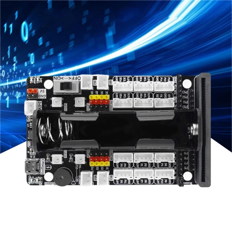 Advanced Microed bit Extension Board Featuring 4 Motor and 8 Servo Controls Perfect for Robotics and Maker Labs 896C