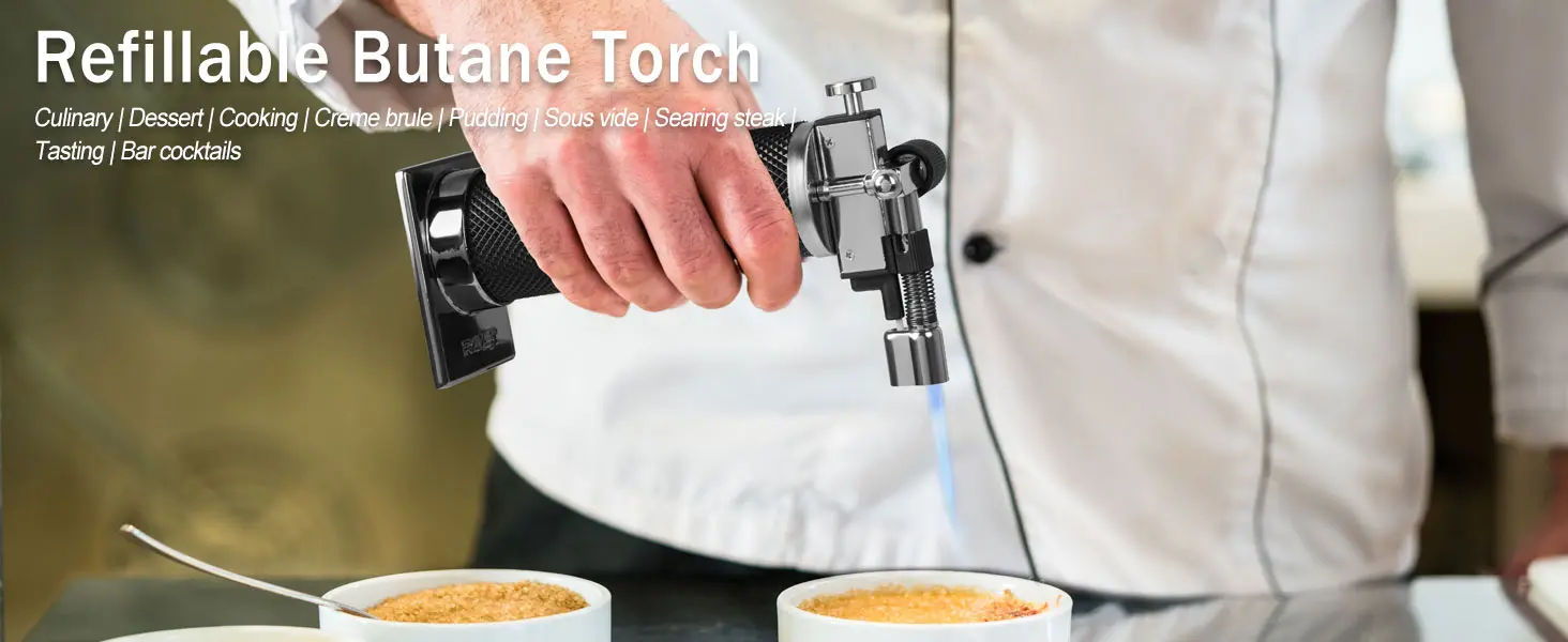 Description Picture 5 of itemHONEST Metal Windproof Butane Gas Lighter High Fire Outdoor BBQ Baking Igniter Blue Flame Turbo Torch Portable Cigar Lighter