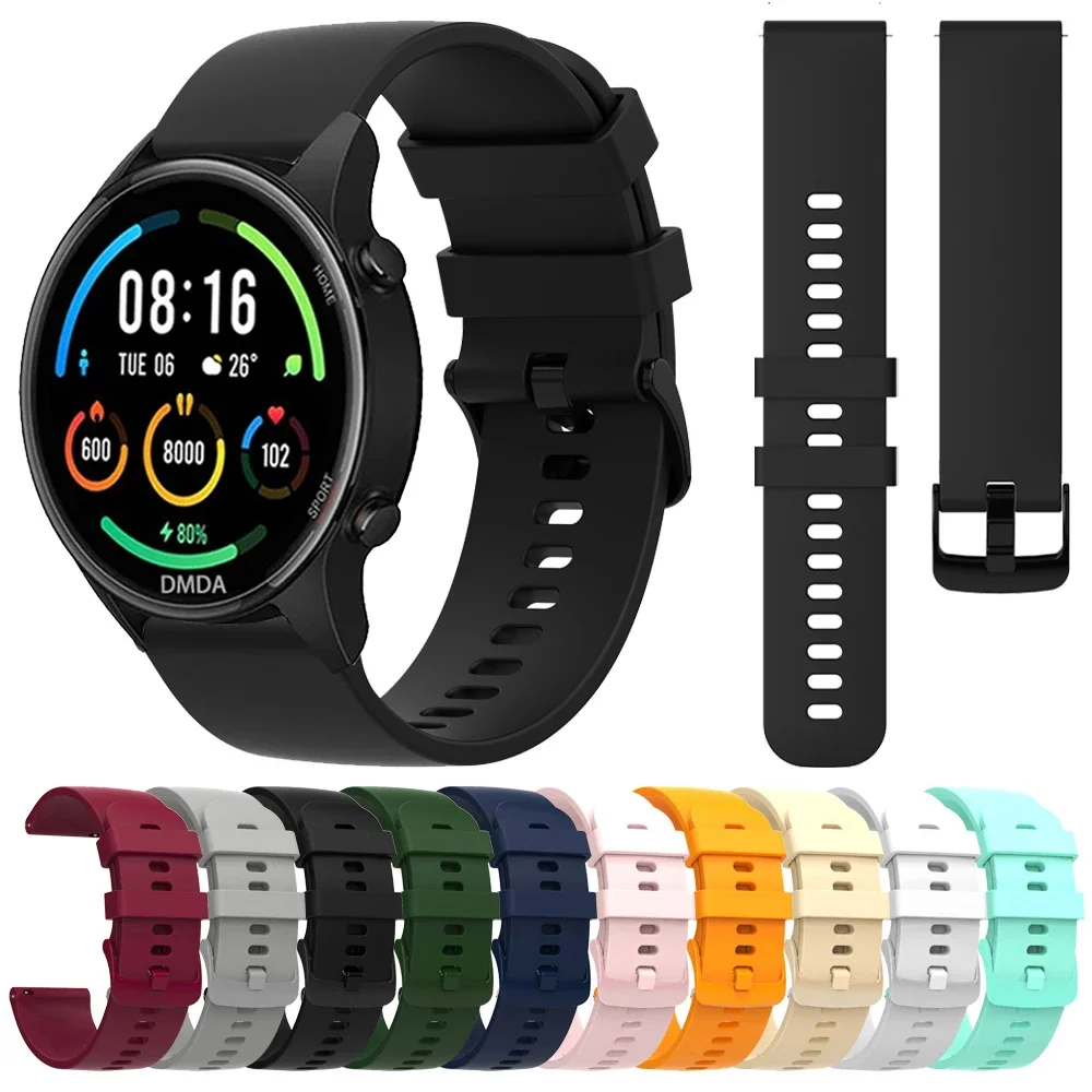 Versatile Silicone Smartwatch Strap, 20-22mm - Sport Band Bracelet Belt