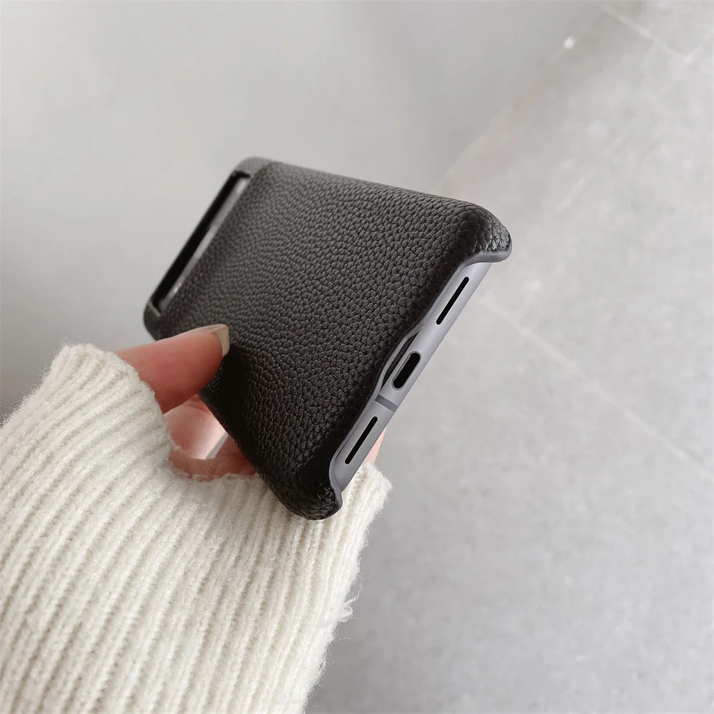 Luxury Leather Lichee Pattern Shockproof Ultra Slim Phone Case
