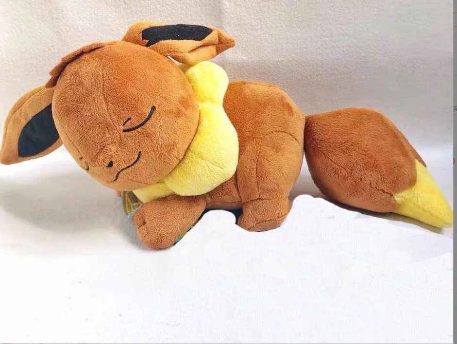 

Ultimate Anime Gaming Experience Sleep Eevee Plush Toy from Pokemon Series as a Stuffed Pillow or Birthday Present for Children
