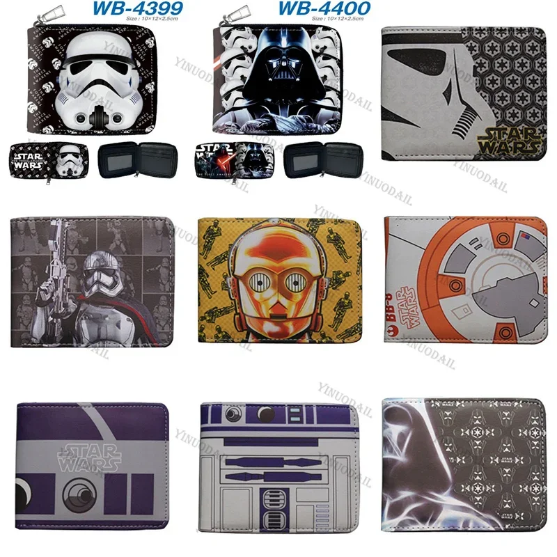 Bb-8 Baby Yodas Wallet Anime Figures Borsa Portamonete Portamonete Encanto Money Clutch Wristlet Cover Organizer Wallet