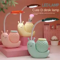 Cartoon LED Snail Desk Lamp Children Bedroom Night Light  Reading Study Birthday Christmas Gift Home Decorations Eye Protection 2